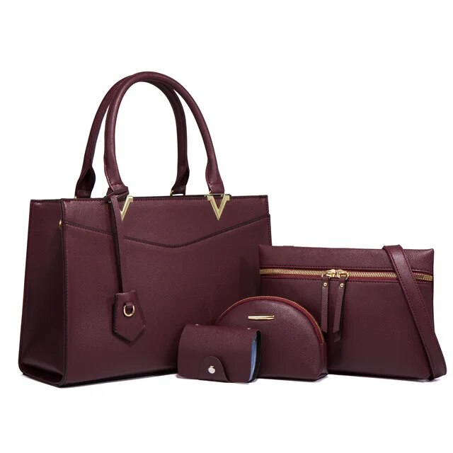 Kit de Bolsa Feminina Modelo Lancy